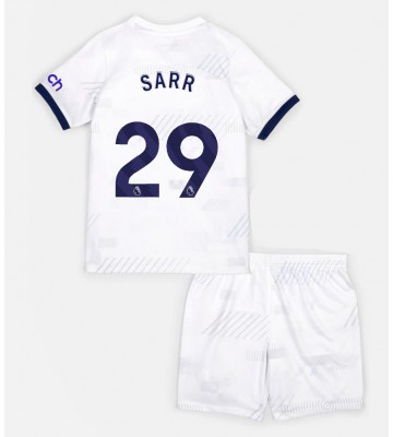 Tottenham Hotspur Pape Matar Sarr #29 Primera Equipación Niños 2023-24 Manga Corta (+ Pantalones cortos)